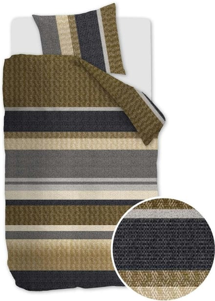 Beddinghouse Jorren dekbedovertrek - Eenpersoons - 140x200/220 - Grijs