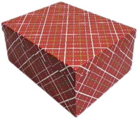 Luxe Cadeaudoos met Deksel - 33*25.5*14.5cm - Rood – Kerst Geschenkdoos – Stevig & Herbruikbaar – Cadeauverpakking voor Kerstcadeaus
