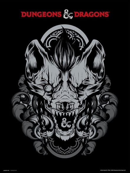 DUNGEONS & DRAGONS GNOLL - Art Collector Print 30x40 cm