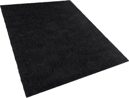 DEMRE - Shaggy vloerkleed - Zwart - 160 x 230 cm - Polyester