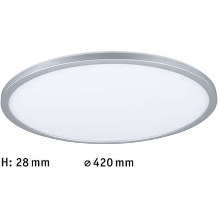 LED-paneel Atria Shine Backlight rond 420 mm 20W 2200lm RGBW Chroom mat dimbaar