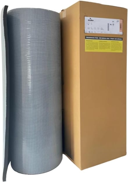 Isolatiematten - Zelfklevend rubber - Voertuig isoleren - Thermisch geluidsdicht - 1m x 1m