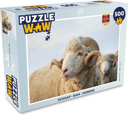 Puzzel Schaap - Ram - Horens - Legpuzzel - Puzzel 500 stukjes