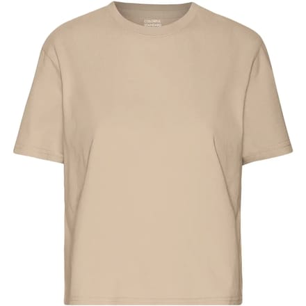 Dames-T-shirt Colorful Standard Organic Boxy honey beige
