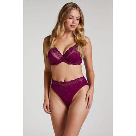 Hunkemöller Dames Lingerie Hoge slip Diva - Paars - maat S