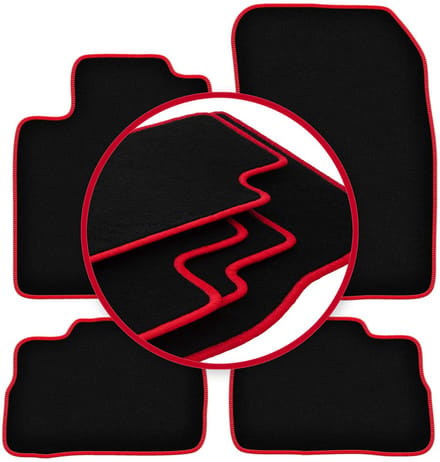 CARLUX-RED automatten voor: Suzuki Kizashi sedan (2009-2014)