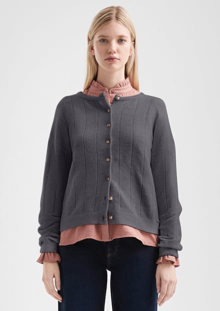 Zachte cardigan met knopen dames QS
