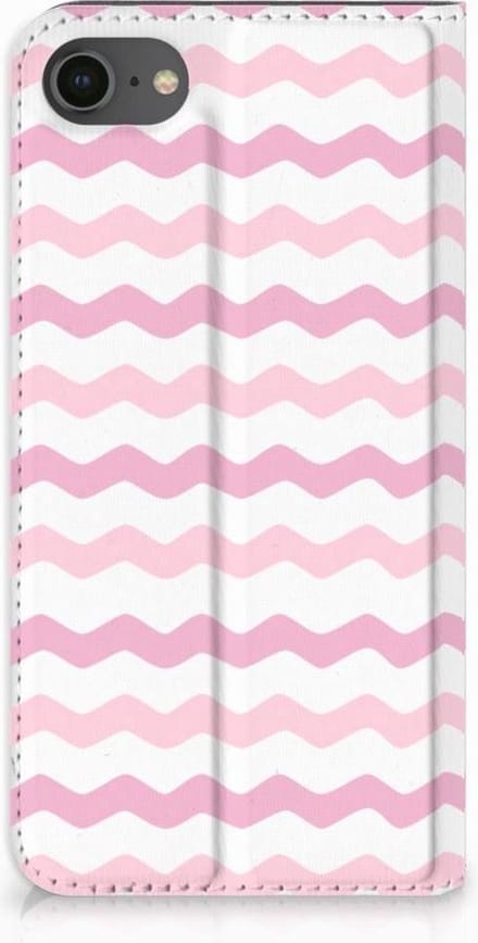 iPhone 7 | 8 | SE (2020) | SE (2022) Hoesje met Magneet Waves Roze