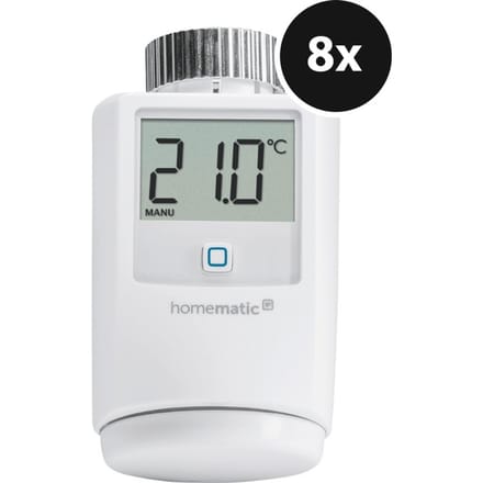 Homematic IP Radiatorknop 8-pack