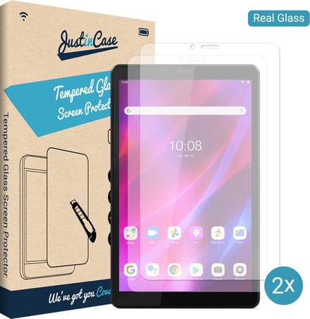 Just in Case screenprotector geschikt voor Lenovo Tab M7 (3rd Gen) - Screenprotector Tablet Glas - 2 Stuks