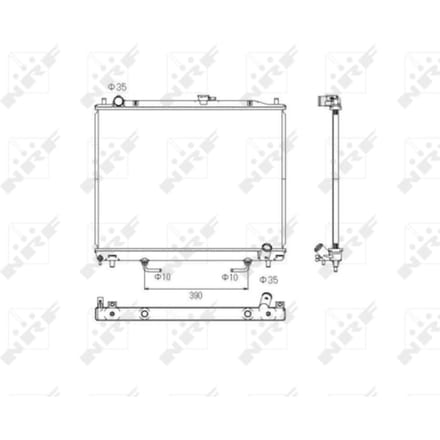 Radiator, motorkoeling NRF 53754