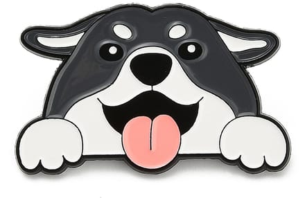 Pin hond, huisdier, enamel pin, broche, kledingspeld