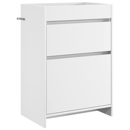 vidaXL - Badkamer - Onder - Het - Wastafel - Kast - Wit - 56 - x - 37,5 - x - 81 - cm