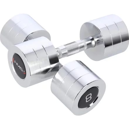 HMS Chroom Dumbbell Set - 2 x 8 kg