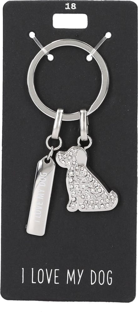 Depesche - Glamour sleutelhanger - mot. 018 - I love my dog