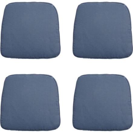 Madison - Zitkussen Wicker Panama safier blue - Ca. 48x48 cm - Set van 4