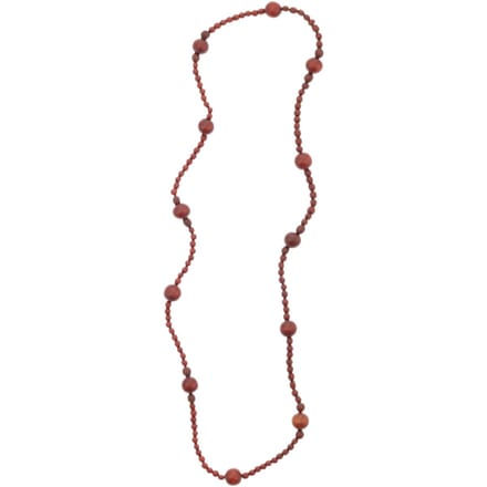 Behave – Ketting – Hout – Grove kralen – Roodbruin – 88 cm