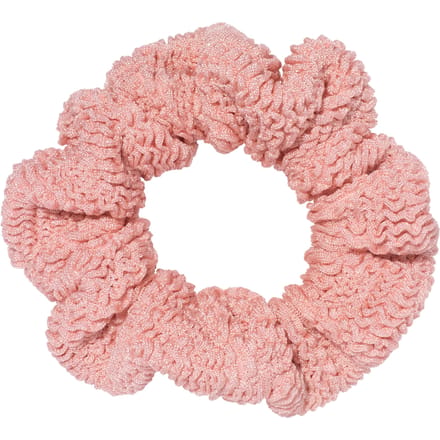 Hunza G Original Crinkle™ Scrunchie In Metallic Dusty Pink