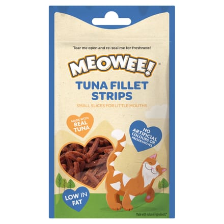 Voordeelpak: 3x35g Meowee! Tonijnfiletreepjes kattensnacks