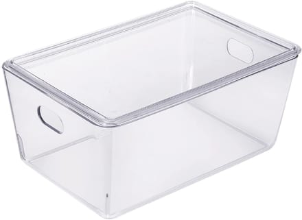 Ezystorage Transparant bakje met deksel - 6 liter - 26 x 35 x 8 cm - Stapelbaar
