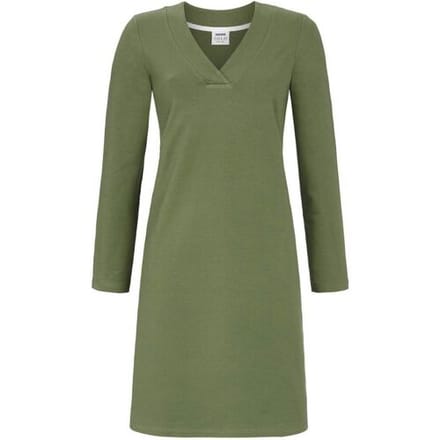 Olijfgroen nachthemd Ringella sweatstof - Groen - Maat - 36