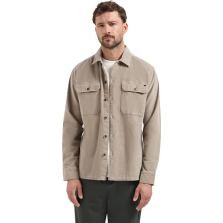 No Excess Overshirt Buttons Twill Stretch Clay Größe: S | Casual hemden Outlet | Herren