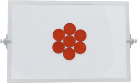 Sam Creative whiteboard magneten - Magnetisch Symbool - Cirkel 3 cm - Bruin - 25 stuks - Whiteboard