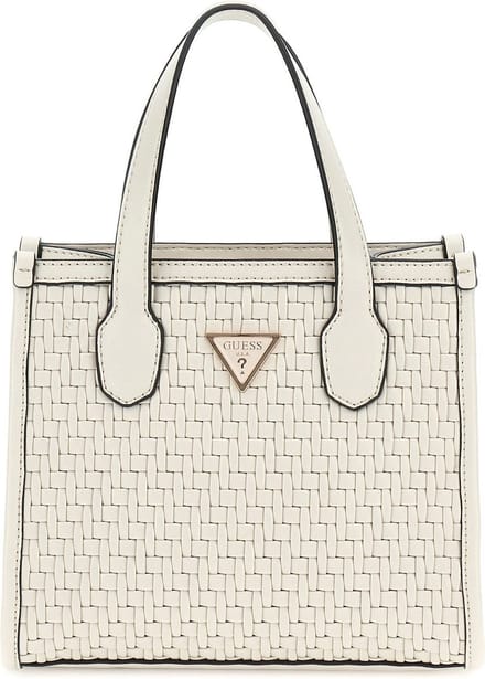 GUESS Handtas Schoudertas Silvana 2 Compartment Mini Tote Bone Beige
