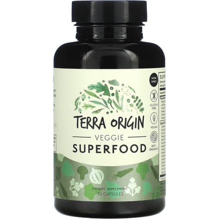 Terra Origin, Superaliment Végétarien, 90 Capsules