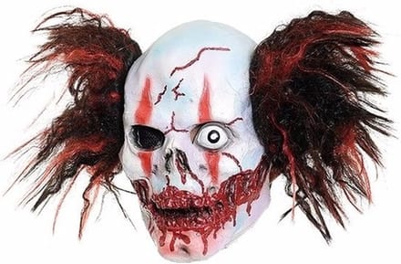 Killer clown luxe masker - Halloween