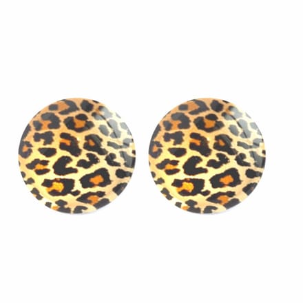 Clip oorbellen luipaard 2 cm