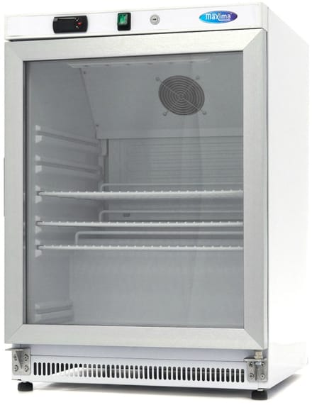 Koelkast - 200 L - Wit - met Glazen Deur
