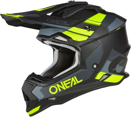 O'NEAL 2Series Spyde V23 Zwart Grijs Geel Crosshelm - Helm