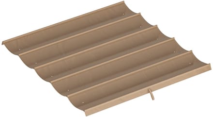 Vervangend Pergola Dak - 3 x 3 m - Waterdicht & Ademend Polyester - Bruin