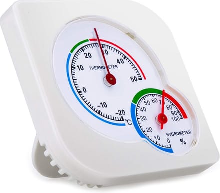 KAMERVOCHTIGHEID THERMOMETER HYGROMETER ANALOOG - Binnen en Buiten