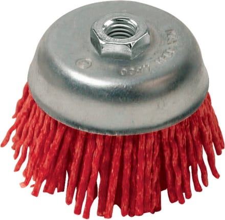 Silverline Nylon schuurborstel - grove korrel - Ø 75 mm - M14 aansluiting - vonkvrij