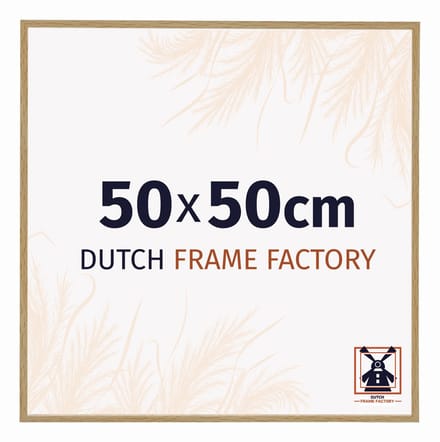 Fotolijst 50x50 cm - Kunststof - Beuken Licht - Easy