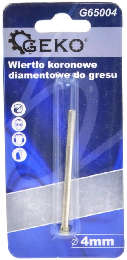 GEKO Diamant tegelboor - impactvrij - 4 mm - nat boren