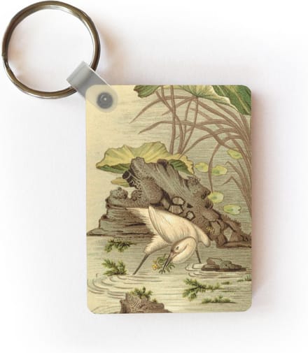 Sleutelhanger - Illustratie uit L'Ornement Polychrome - Uitdeelcadeautjes - Plastic
