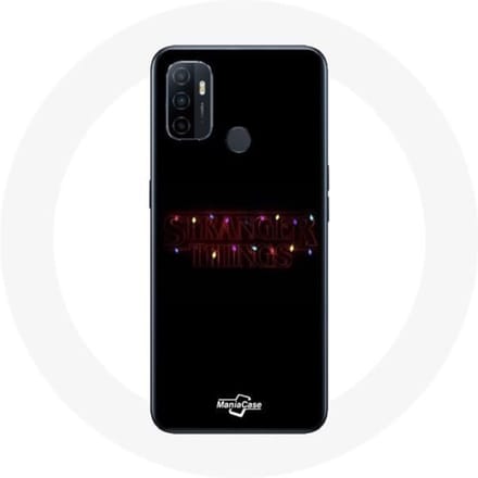 Coque pour Oppo A53 Stranger Things Affiche Logo Joyeux noël