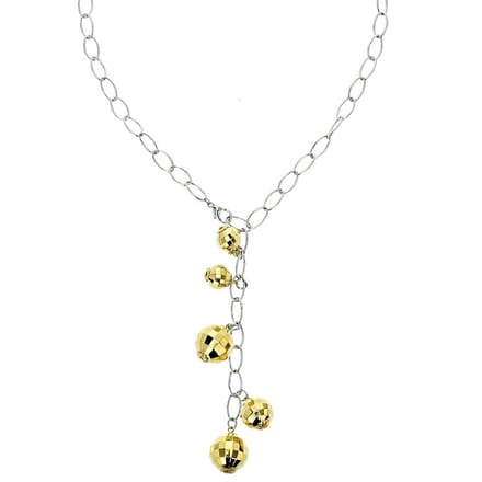 Behave - Zilverkleur ketting met goudkleur accenten - Statement look