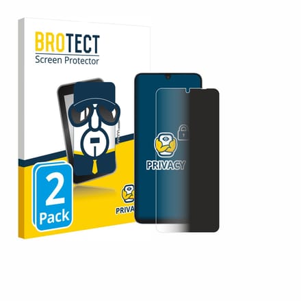 BROTECT - privacy screenprotector voor Blackview Shark 6 5G - Folie Beschermfolie Blauwlichtfilter 2 Stuks
