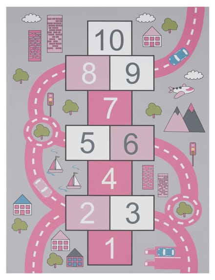 Kindertapijt Bini roze 100x200 cm
