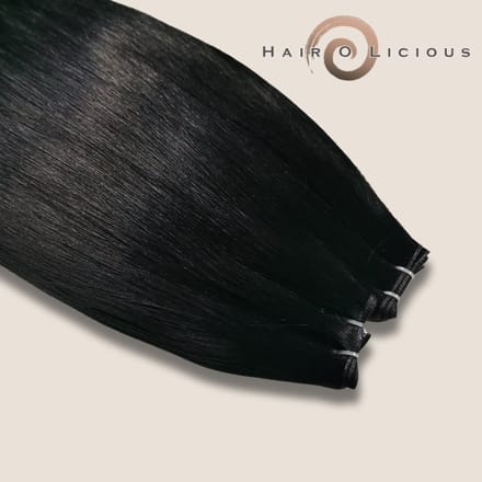 Genius Weft | Europees Haar | #1B, Lengte-30cm/12", Gewicht-20 gram
