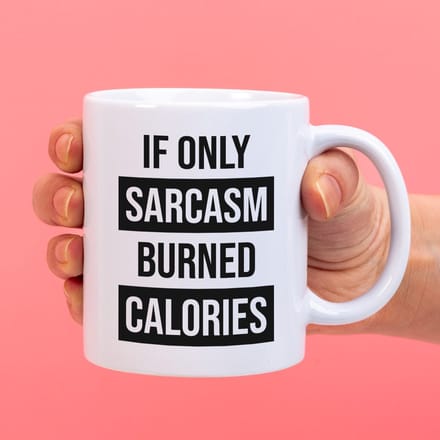 Ditverzinjeniet.nl Mok If only sarcasm burned calories