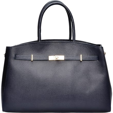 Anna Luchini Blauw Rundleer Tas
