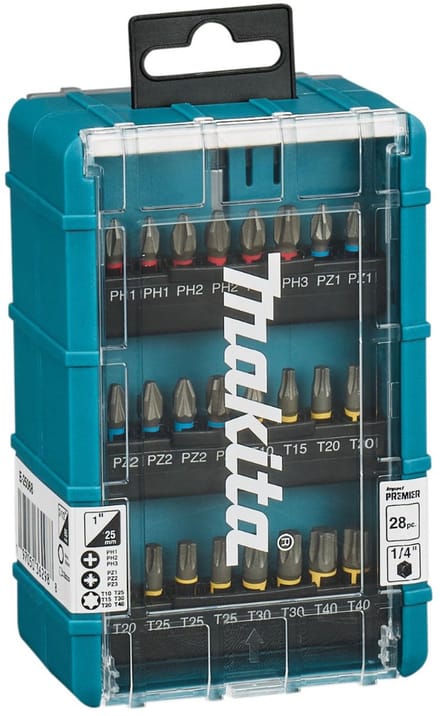 Makita E-25068 Bitset Kruiskop Phillips, Kruiskop Pozidriv, T-profiel Torsion zone
