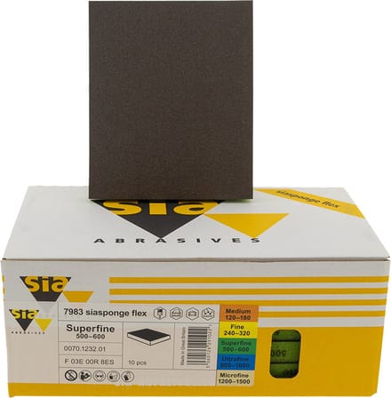 Sia 7983 Siasponge Flex Pad Super Fine 98X120mm Groen (10st)