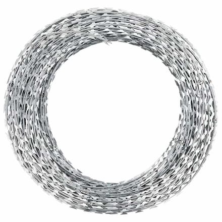 vidaXL - Scheermesprikkeldraad - concertina - gegalvaniseerd - staal - 100 - m