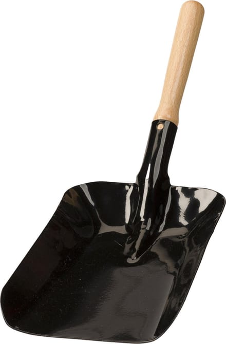 Kolenschep met Houten Handvat 15,5cm - 25,5 x 17cm - Zwart